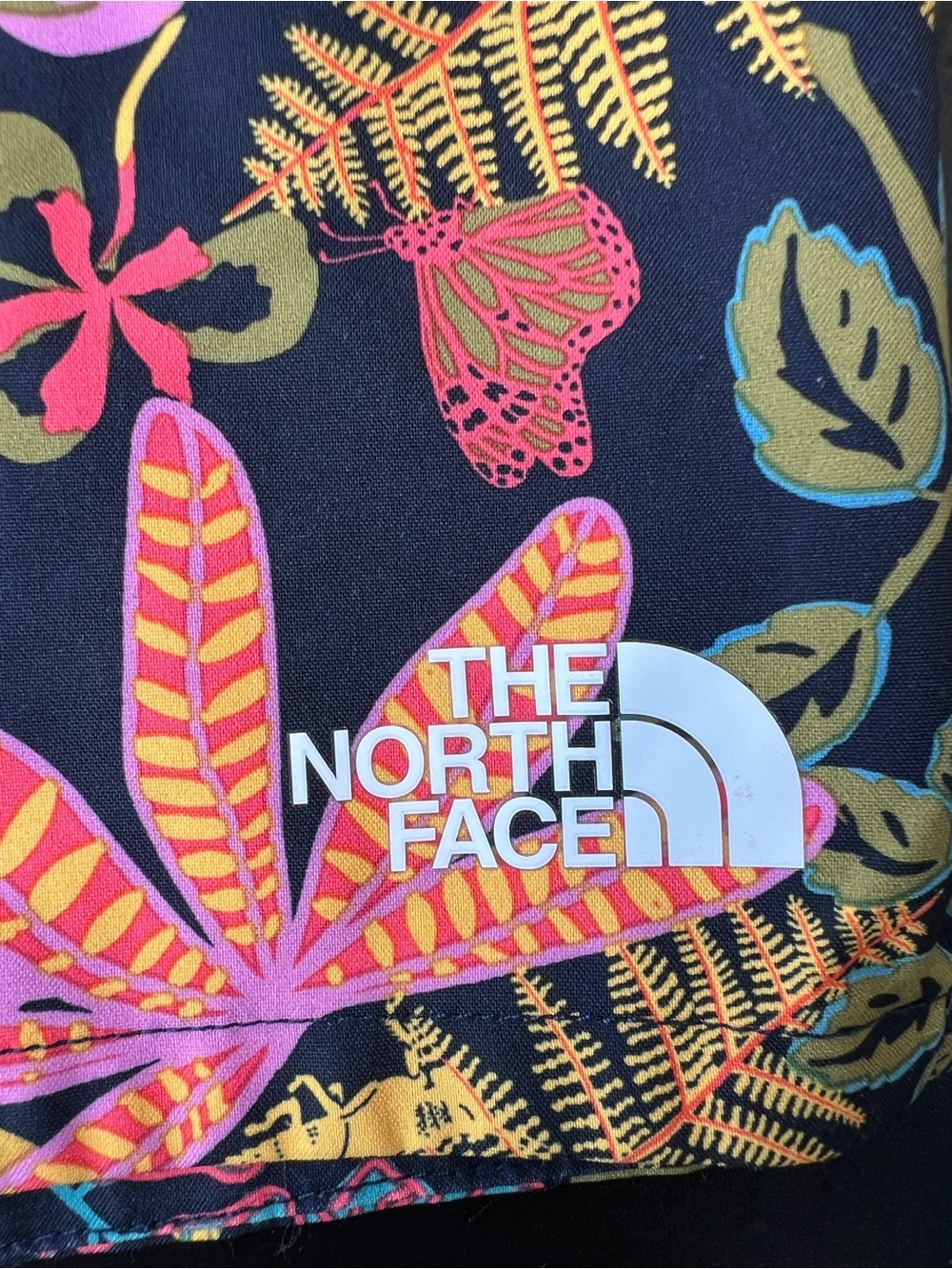 The North Face Girls Large Floral Running Shorts Tropical Print Athletic L - Picture 4 of 5